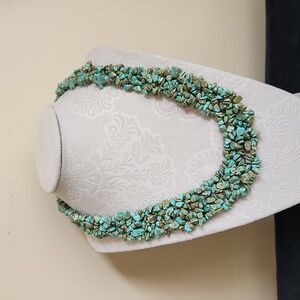 TURQUOISE Handmade Turquoise Bib Necklace